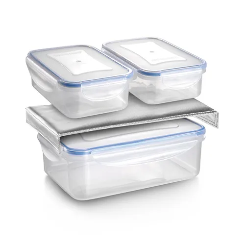 Borsa Termica-Isolante Con 3 Contenitori, Antracite Freshbox