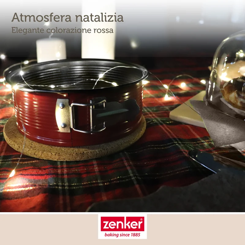 Tortiera natalizia apribile ad 1 fondo ø18 cm, Linea Merry Christmas