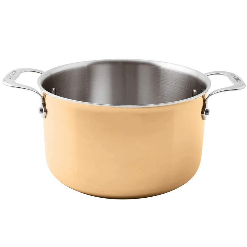 Casseruola rame alta 2 manici ø cm.24 lt.6.3
