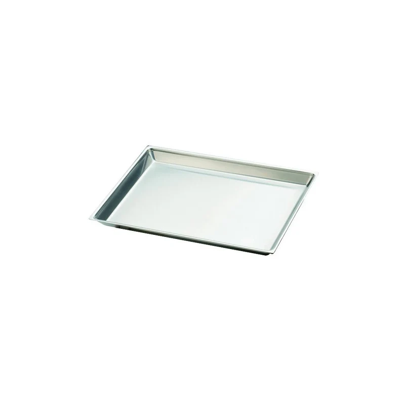 Vassoio inox spigolato cm.40x30 h.2