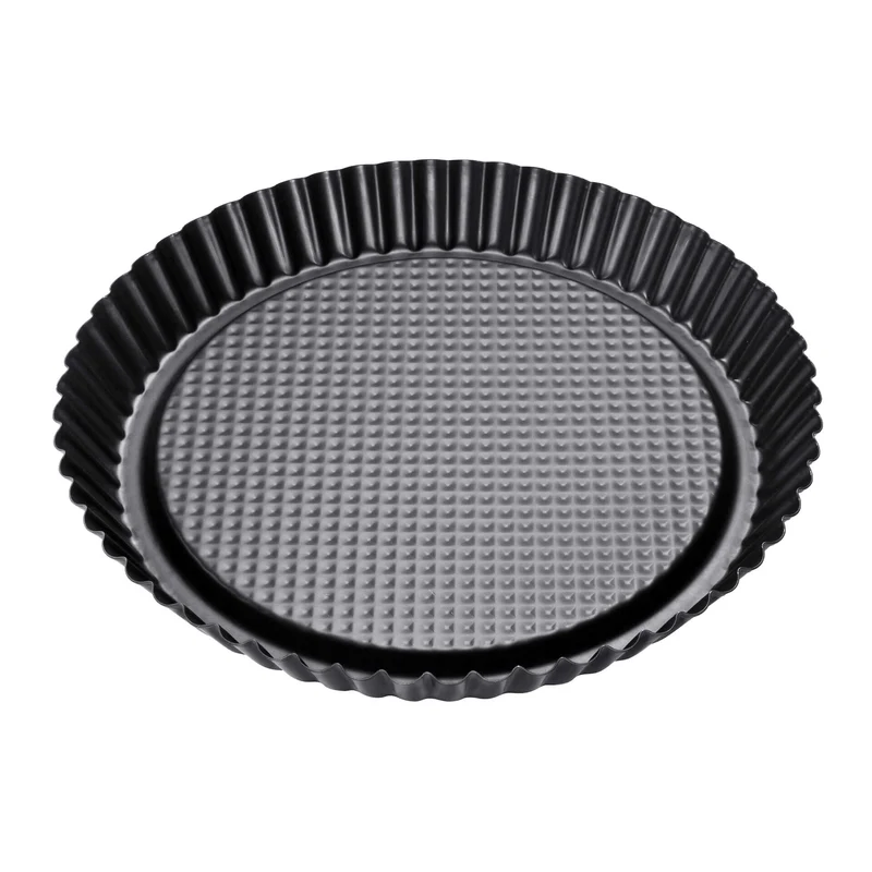 Stampo per crostata Furbo con bordo scanalato, Ø28 cm Linea Black Metallic