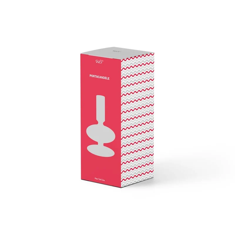 Porta candele in vetro borosilicato - 12 cm Trasparente