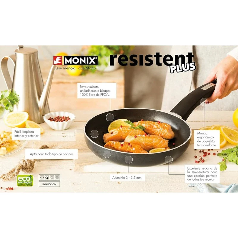 Sartén antiadherente Resistent Plus Monix