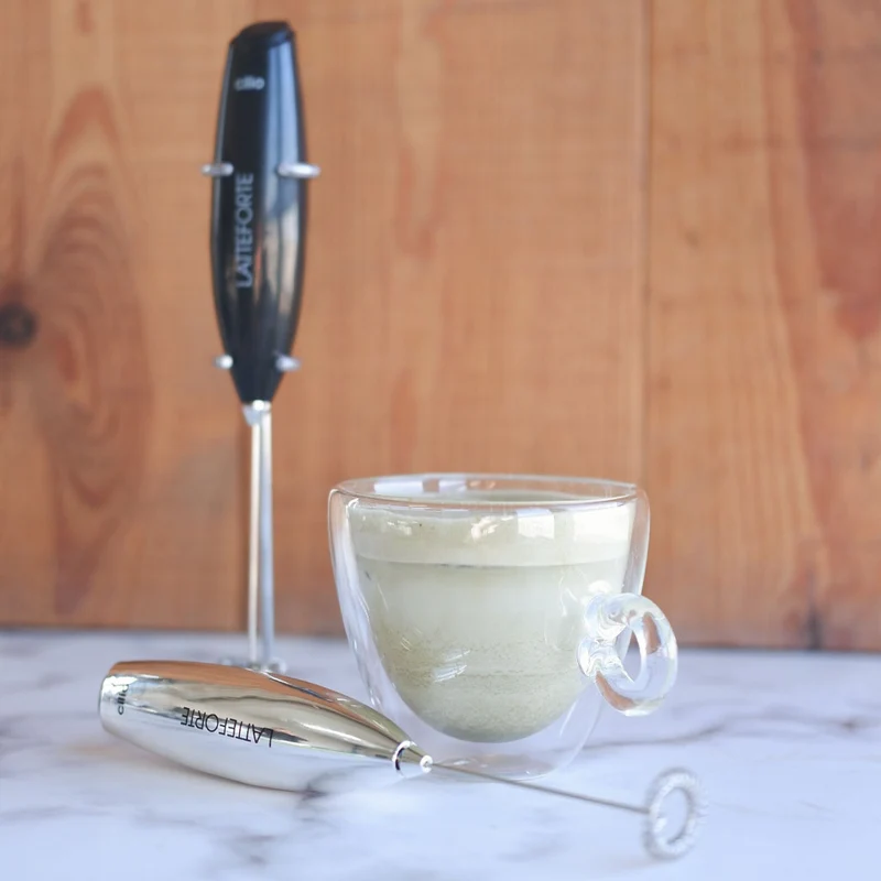 Batidor espumador para leche Cilio (con soporte)