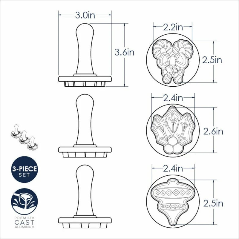 Sellos para galletas "Holiday Cookie" Nordic Ware