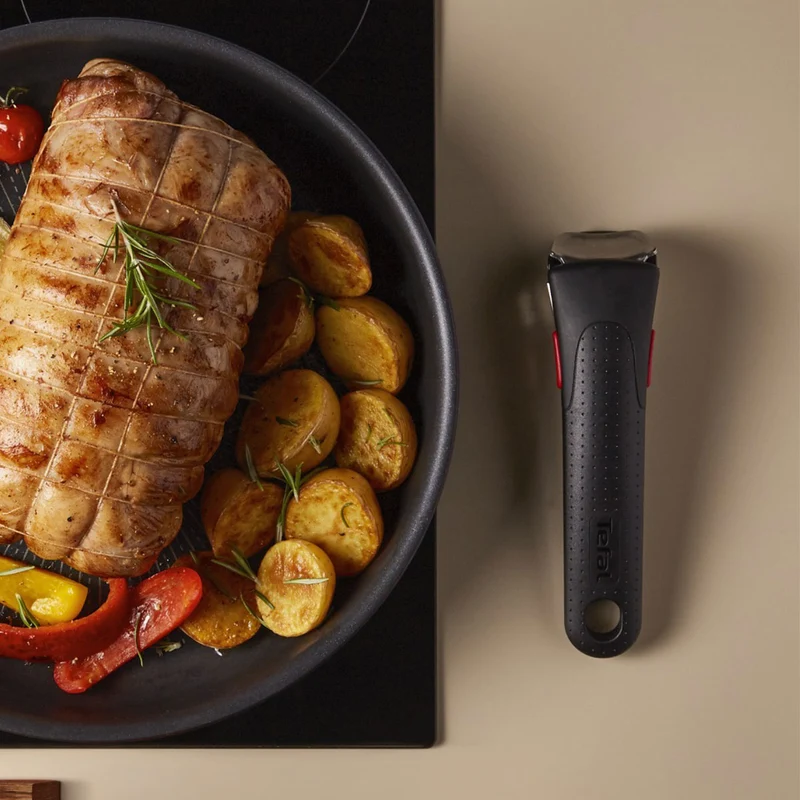Conjunto de 3 sartenes y mango Ingenio Emotion Tefal 22, 24 y 28 cm