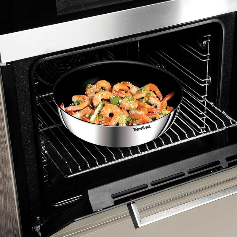 Conjunto de 3 sartenes y mango Ingenio Emotion Tefal 22, 24 y 28 cm