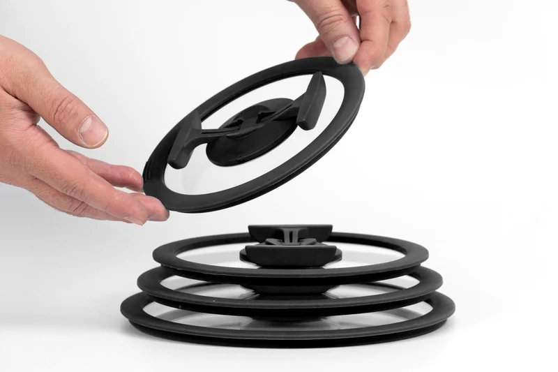 nesto Topf Deckel mit Silikonrand Ø 20 cm, schwarz