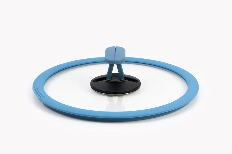 nesto Topf Deckel mit Silikonrand Ø 22 cm blau