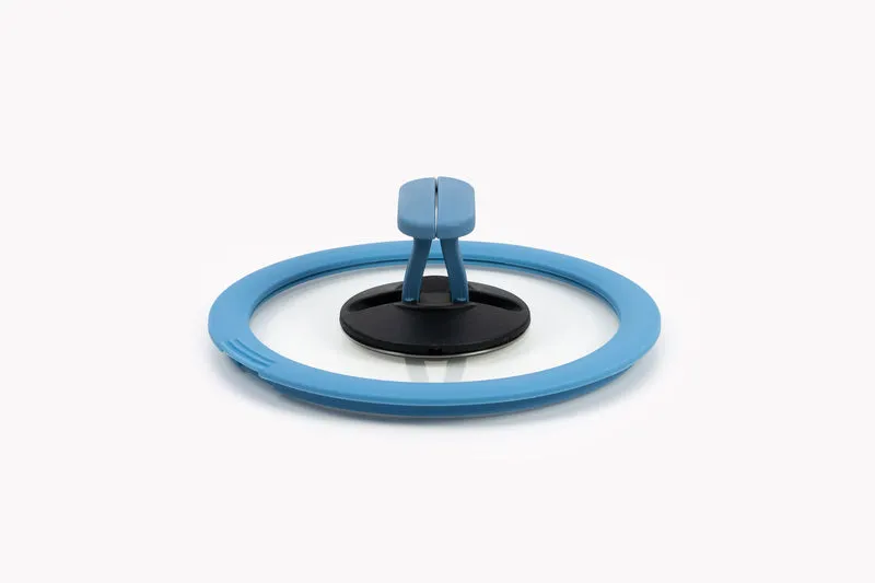 nesto Topf-Deckel mit Silikonrand Ø 16 cm blau