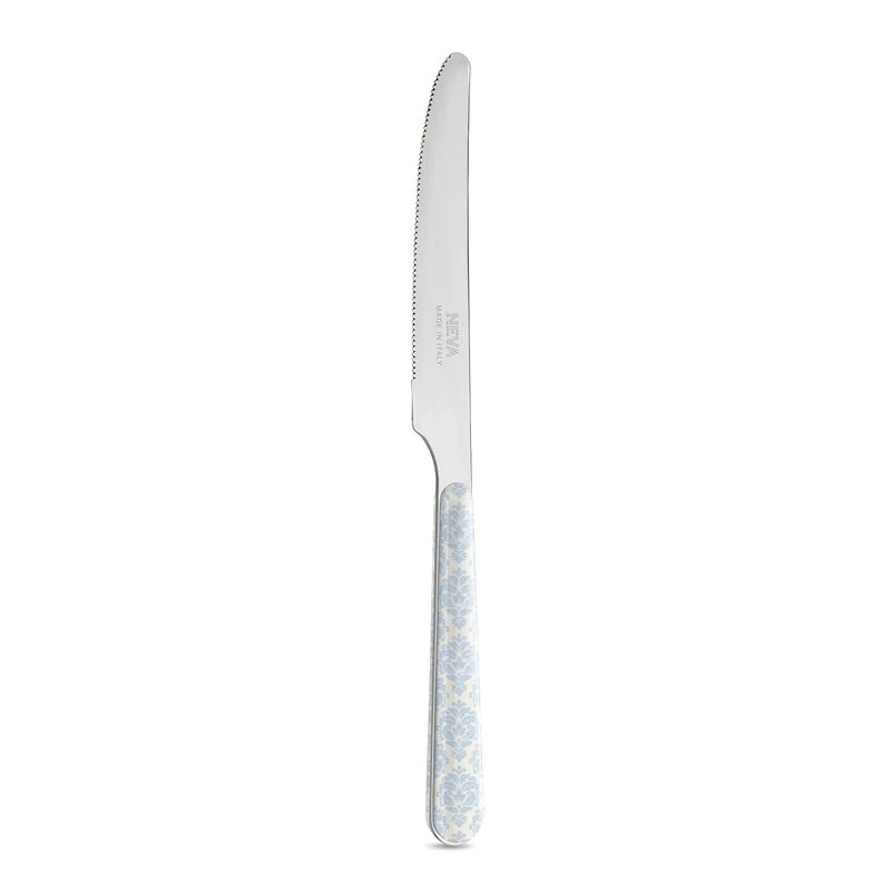 Coltello Tavola - Damascato Azzurro Avorio BD14041LCA