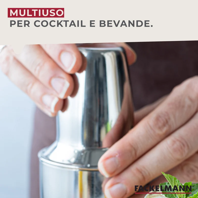 Set per Cocktail, miscelatore shaker, misurino dosatore e forma ghiaccio