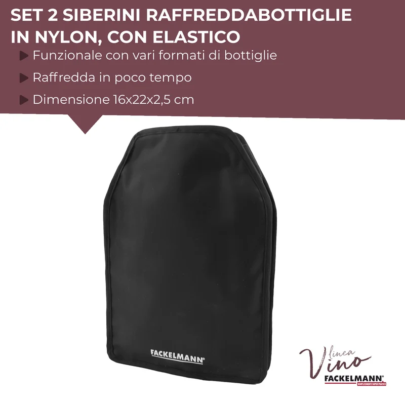 Set da 2 Custodie raffredda bottiglie