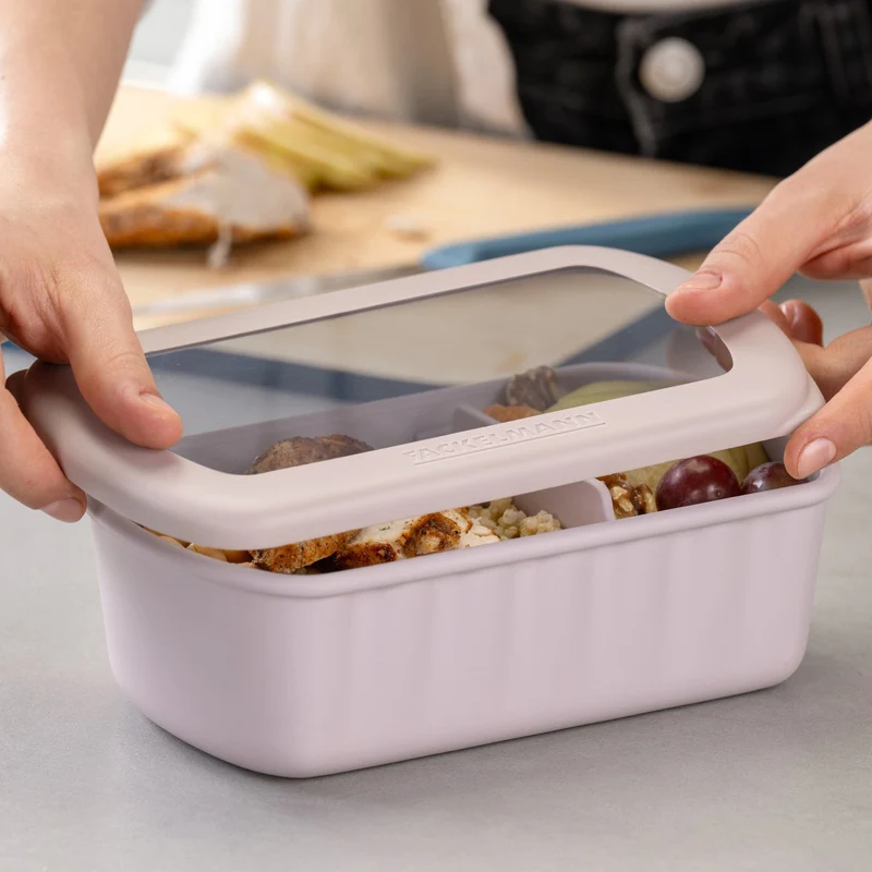 Contenitore per alimenti Linea Flexibox, beige, 1000 ml, 20,5 × 12,5 × 6,6 cm