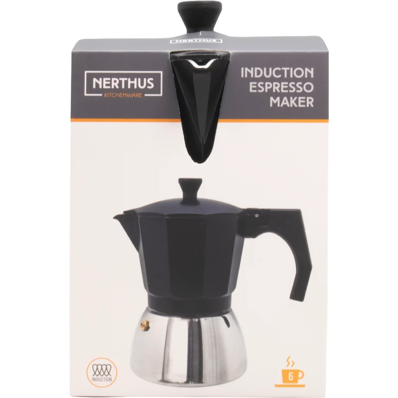 Cafetera Italiana de Inducción con Base de Acero Inoxidable