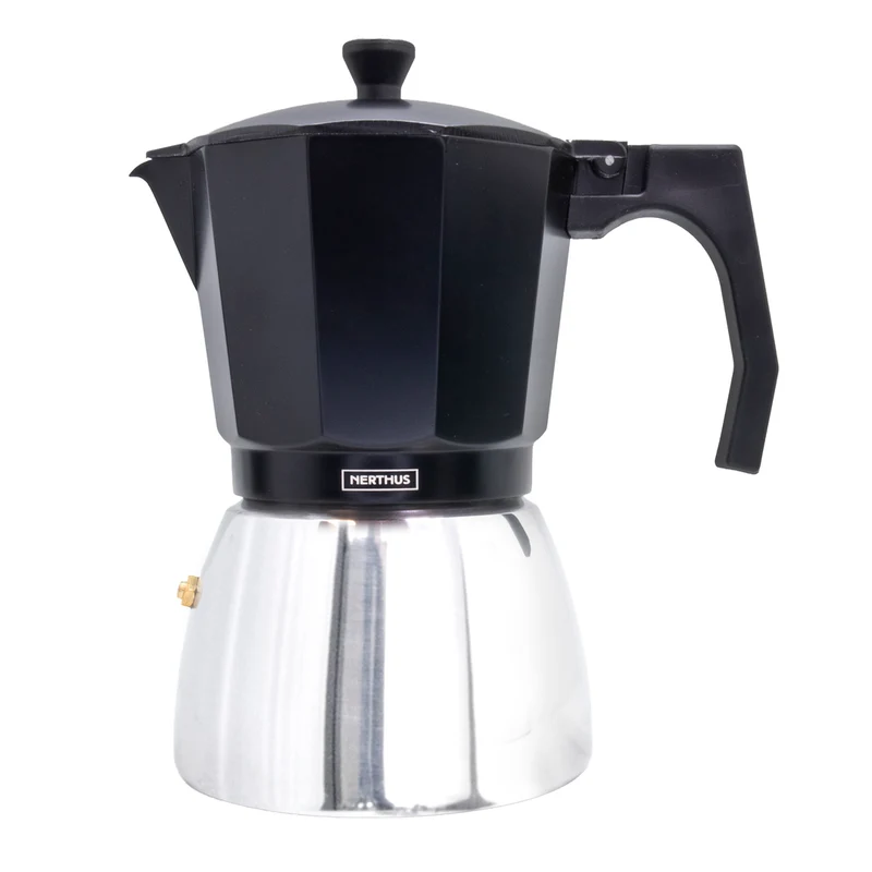 Cafetera Italiana de Inducción con Base de Acero Inoxidable