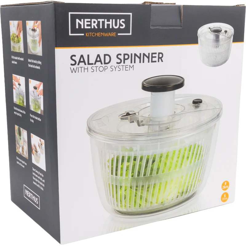 Centrifugadora de Ensaladas XL 6 L con Freno