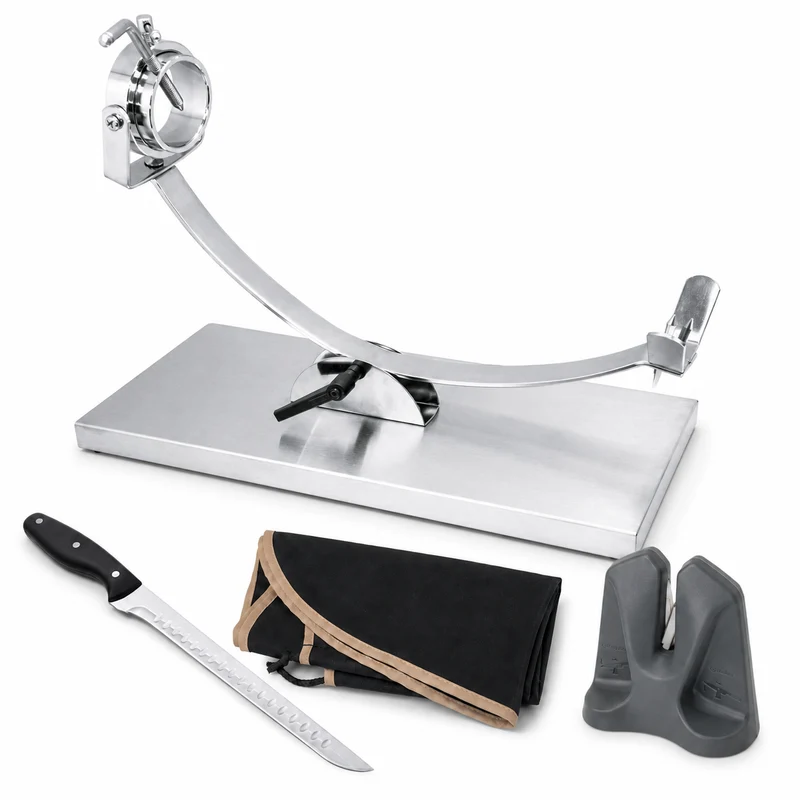 Set Maestro Jamonero Acero Inoxidable