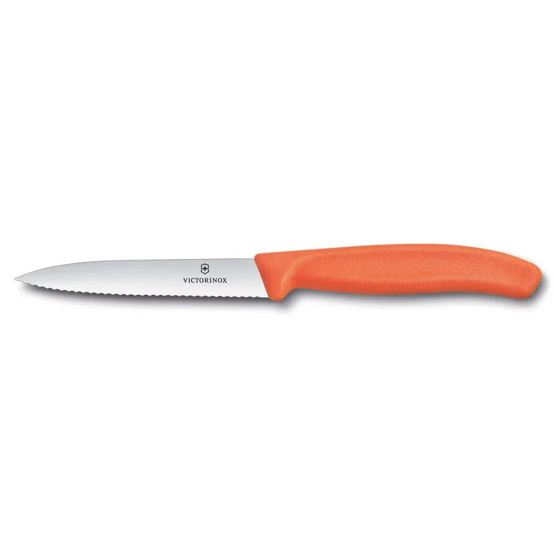 Spelucchino ondulato manico arancione - Swiss Classic