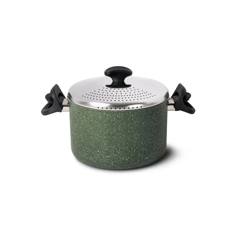 Pentola con coperchio scolapasta Natura