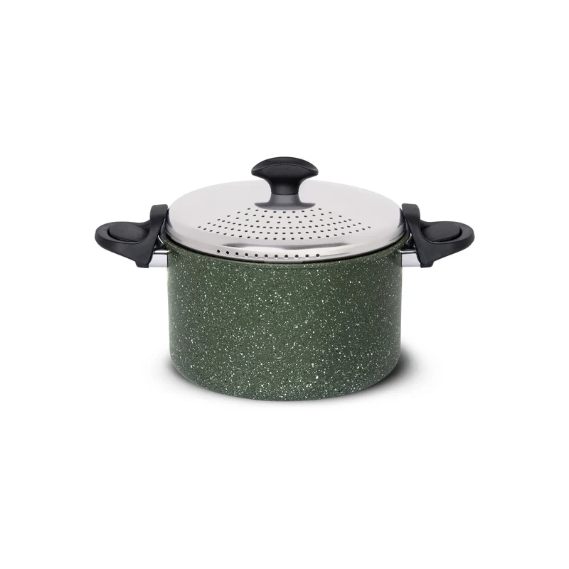 Pentola con coperchio scolapasta Natura