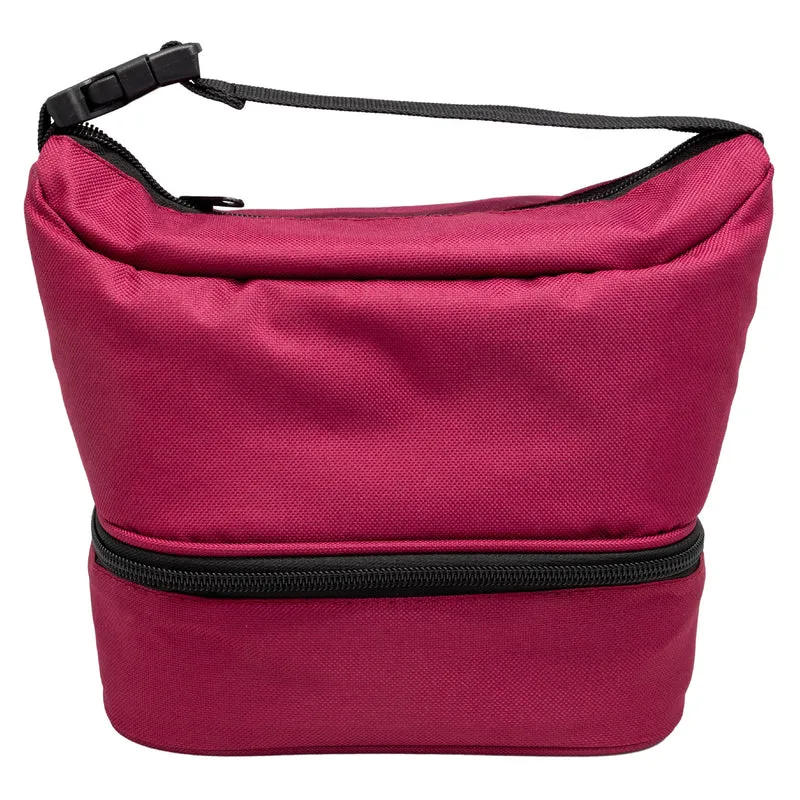 Bolsa Térmica Porta Alimentos con 2 Compartimentos – 4 Colores