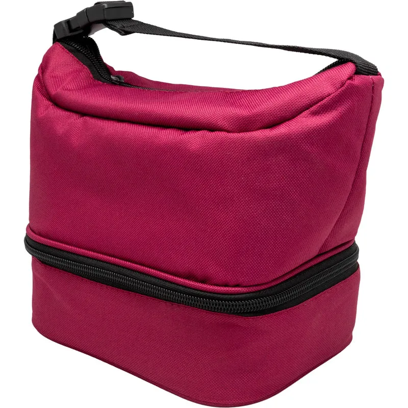 Bolsa Térmica Porta Alimentos con 2 Compartimentos – 4 Colores