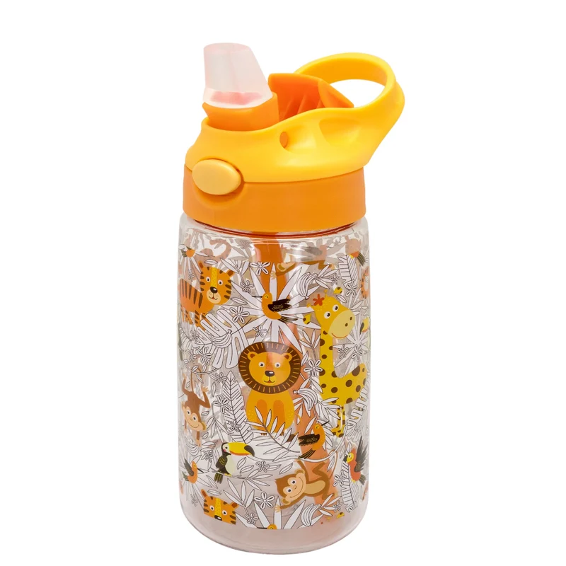 Botella Infantil Tritán 450 ml con Pajita
