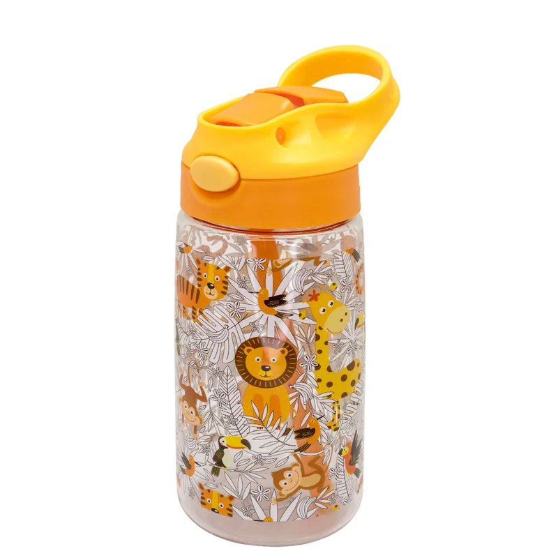 Botella Infantil Tritán 450 ml con Pajita