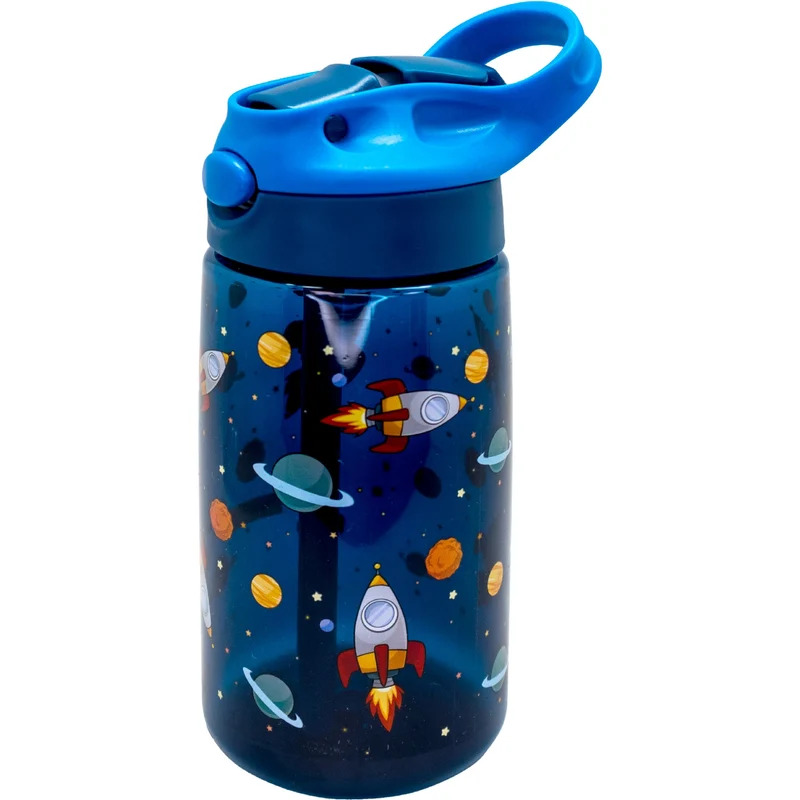 Botella Infantil Tritán 450 ml con Pajita