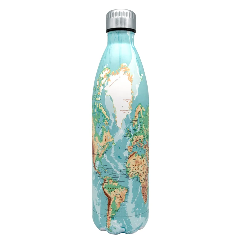 Botella Térmica Clásica de Acero Inoxidable – Doble Pared