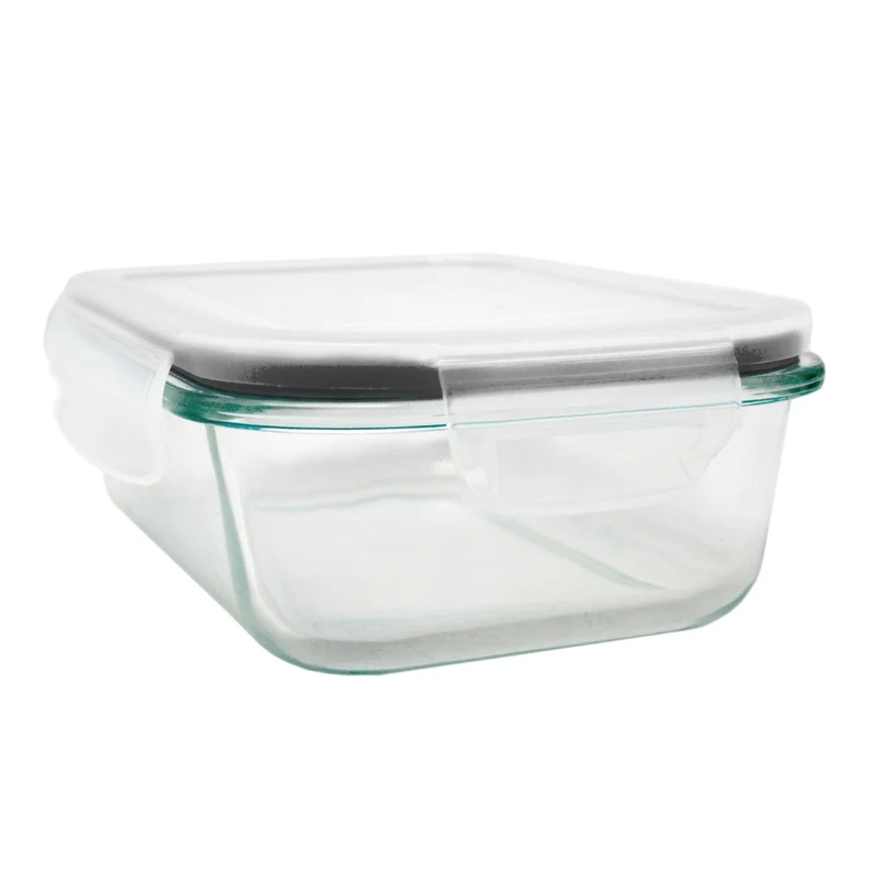 Recipiente Hermético de Cristal Rectangular