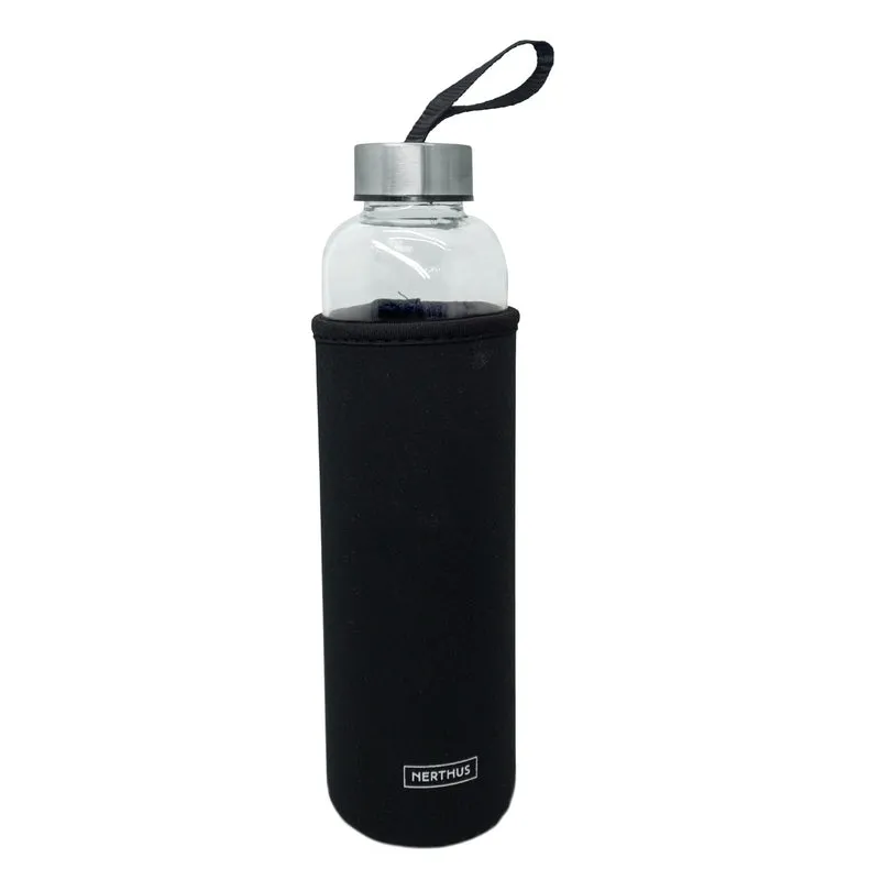 Botella de Cristal con Funda de Neopreno