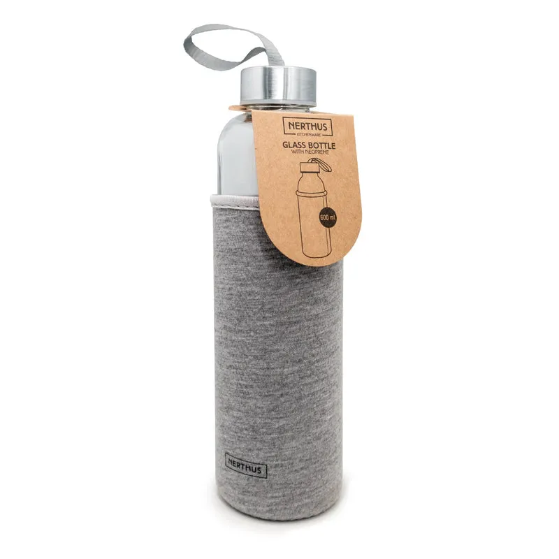 Botella de Cristal con Funda de Neopreno
