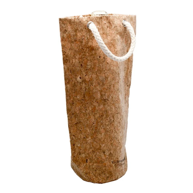 Bolsa de corcho para transportar botellas