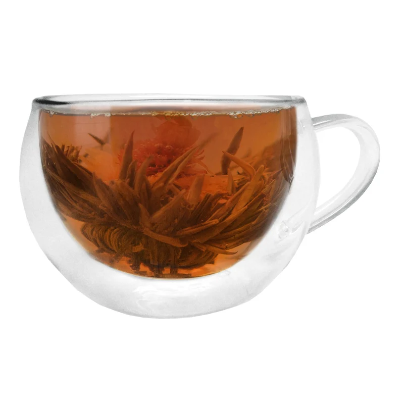 Tazas de cristal doble pared para café o postres