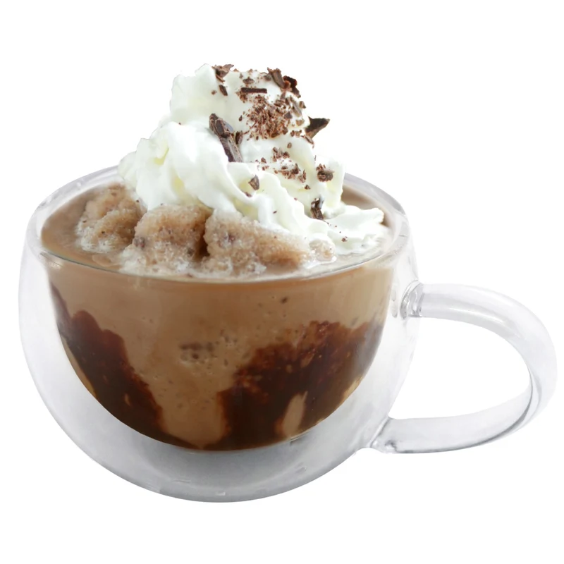 Tazas de cristal doble pared para café o postres