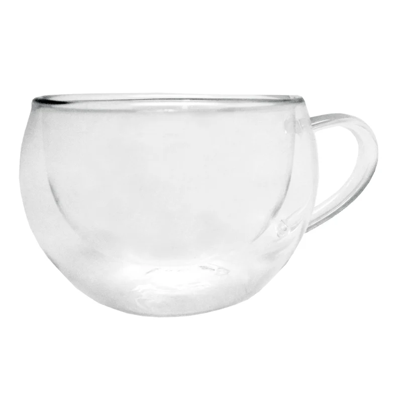 Tazas de cristal doble pared para café o postres