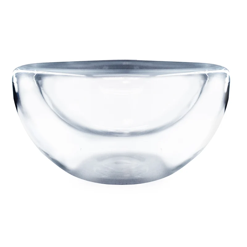 Bol de cristal doble pared para postres y helados