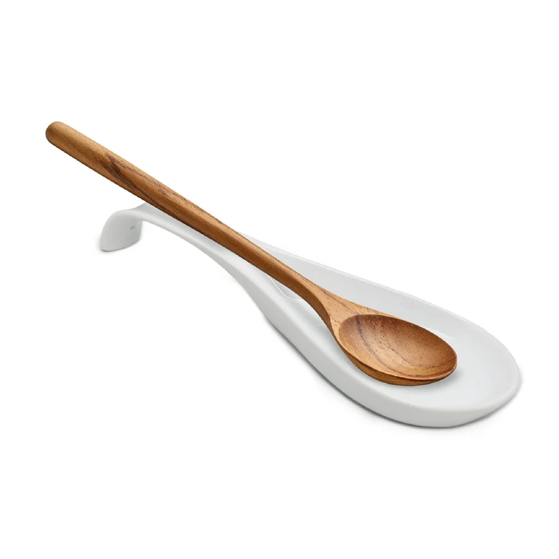 Reposa-cucharas de porcelana para cocina