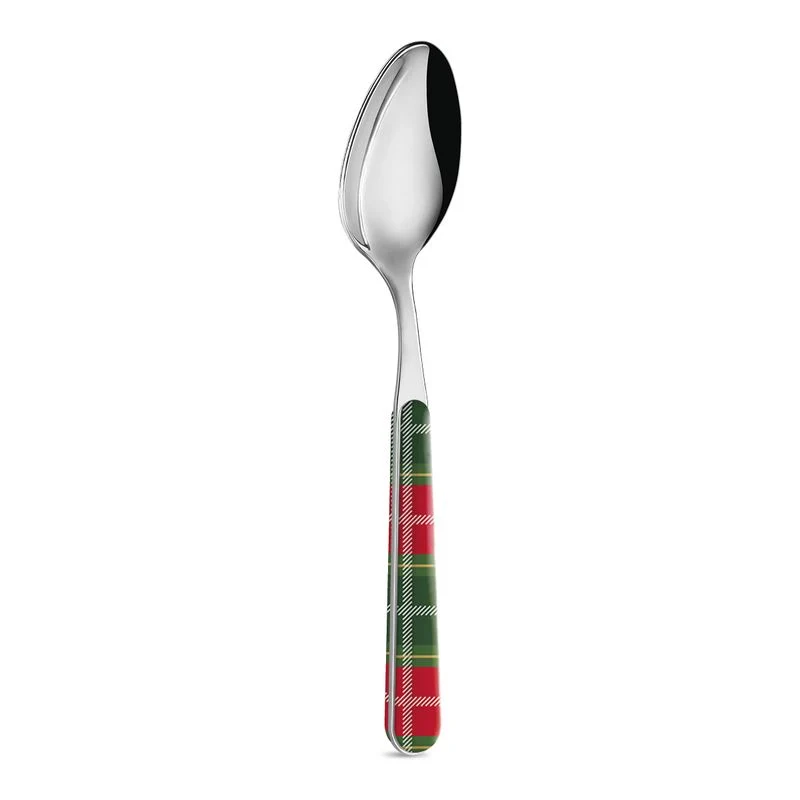 6 Cucchiai Tavola - Tartan Rosso Verde BD14276