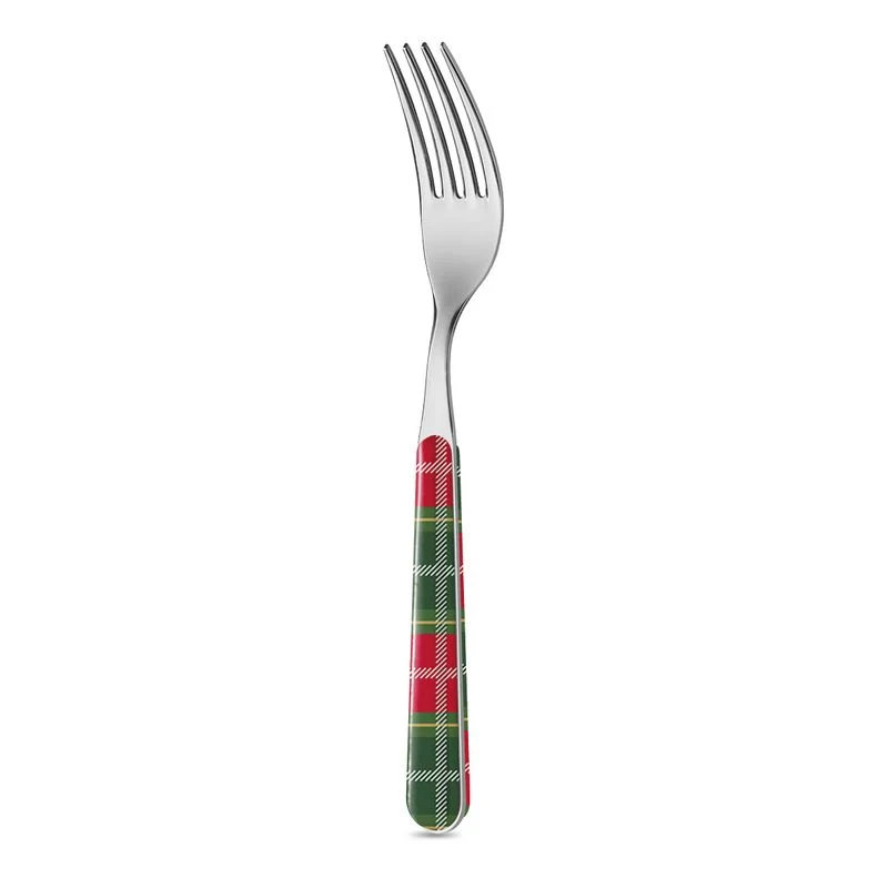 Forchetta Tavola - Tartan Rosso Verde BD14276