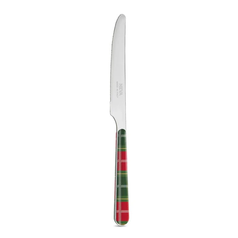 Coltello Tavola - Tartan Rosso Verde BD14276