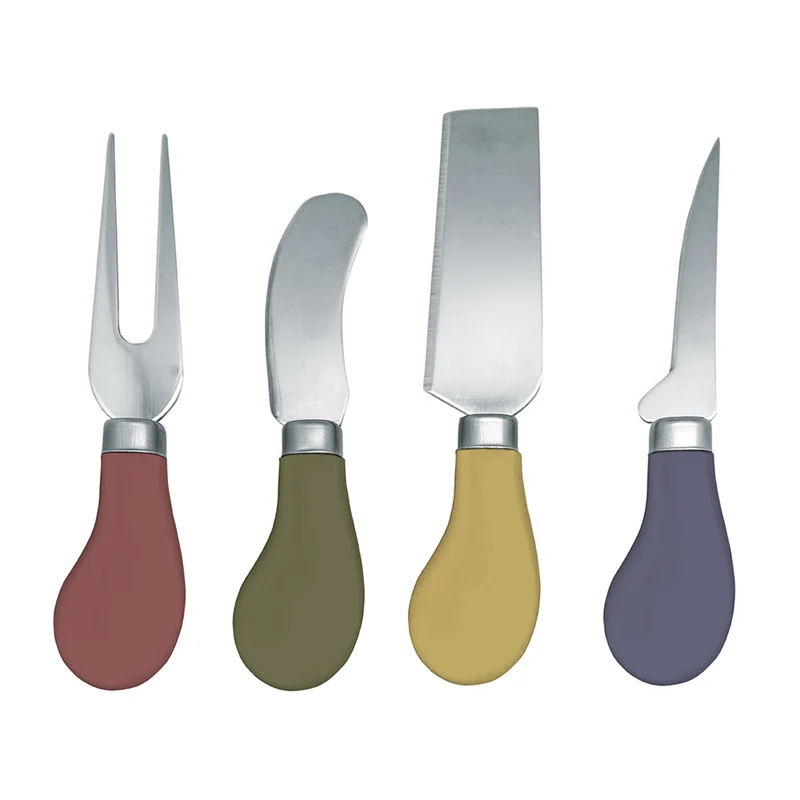 Set de cuchillos para queso colores mate