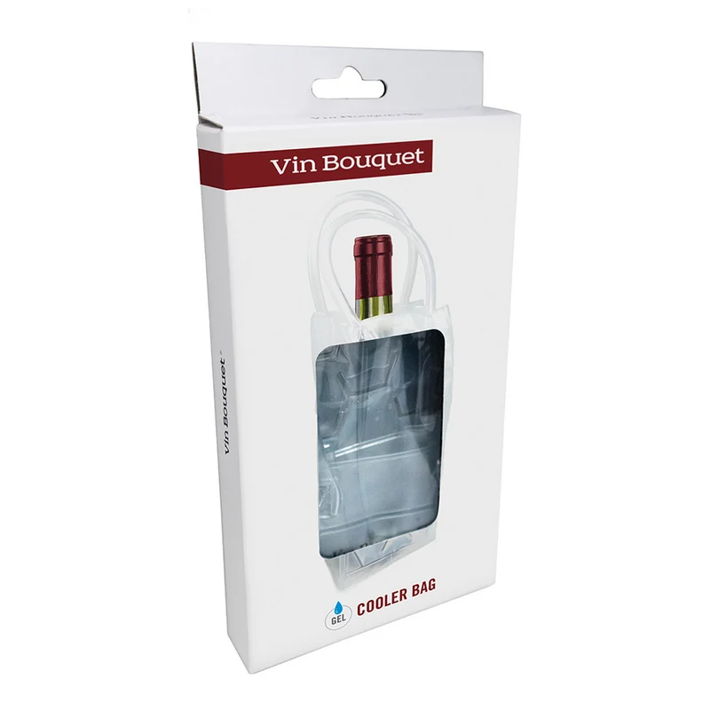 Bolsa enfriadora de gel transparente para botellas