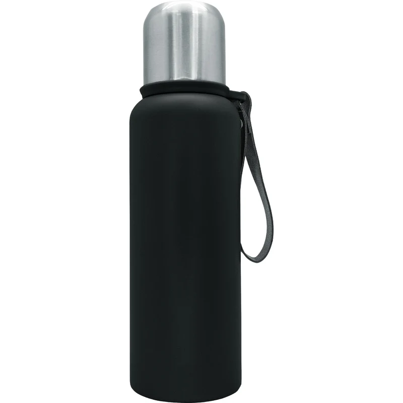 Termo acero inoxidable con vaso y tapón click