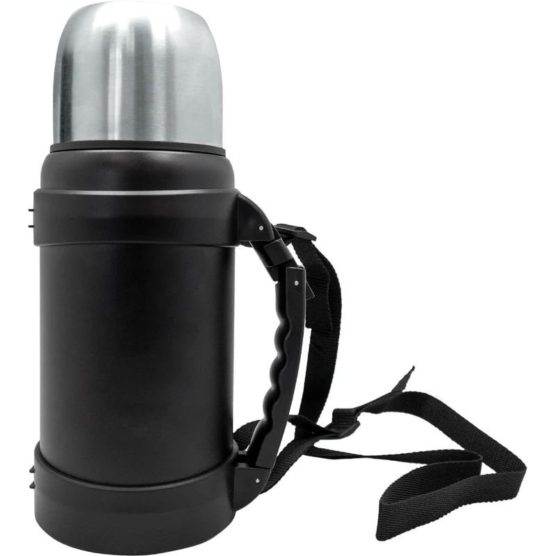 Termo acero inoxidable con vaso y tapón click