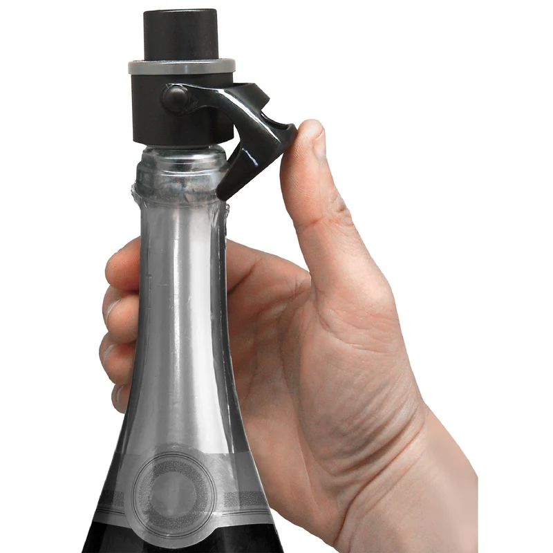 Tapón y conservador de cava con indicador de sonido