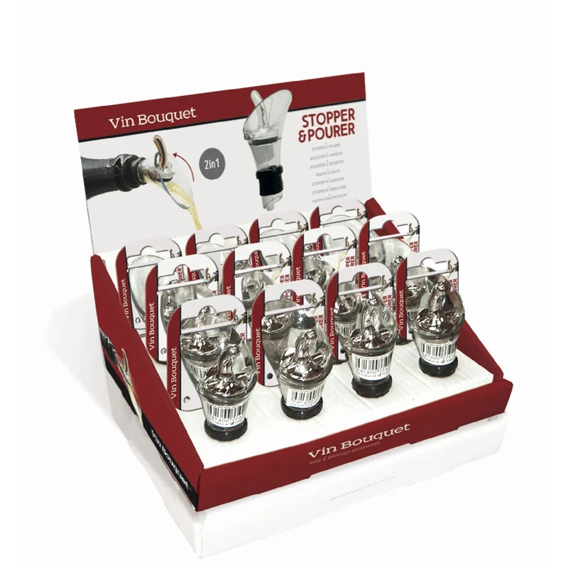 Tapón vertedor 2 en 1 para botellas