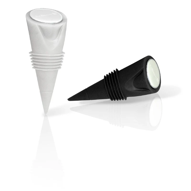 Set de 2 tapones de silicona para botellas